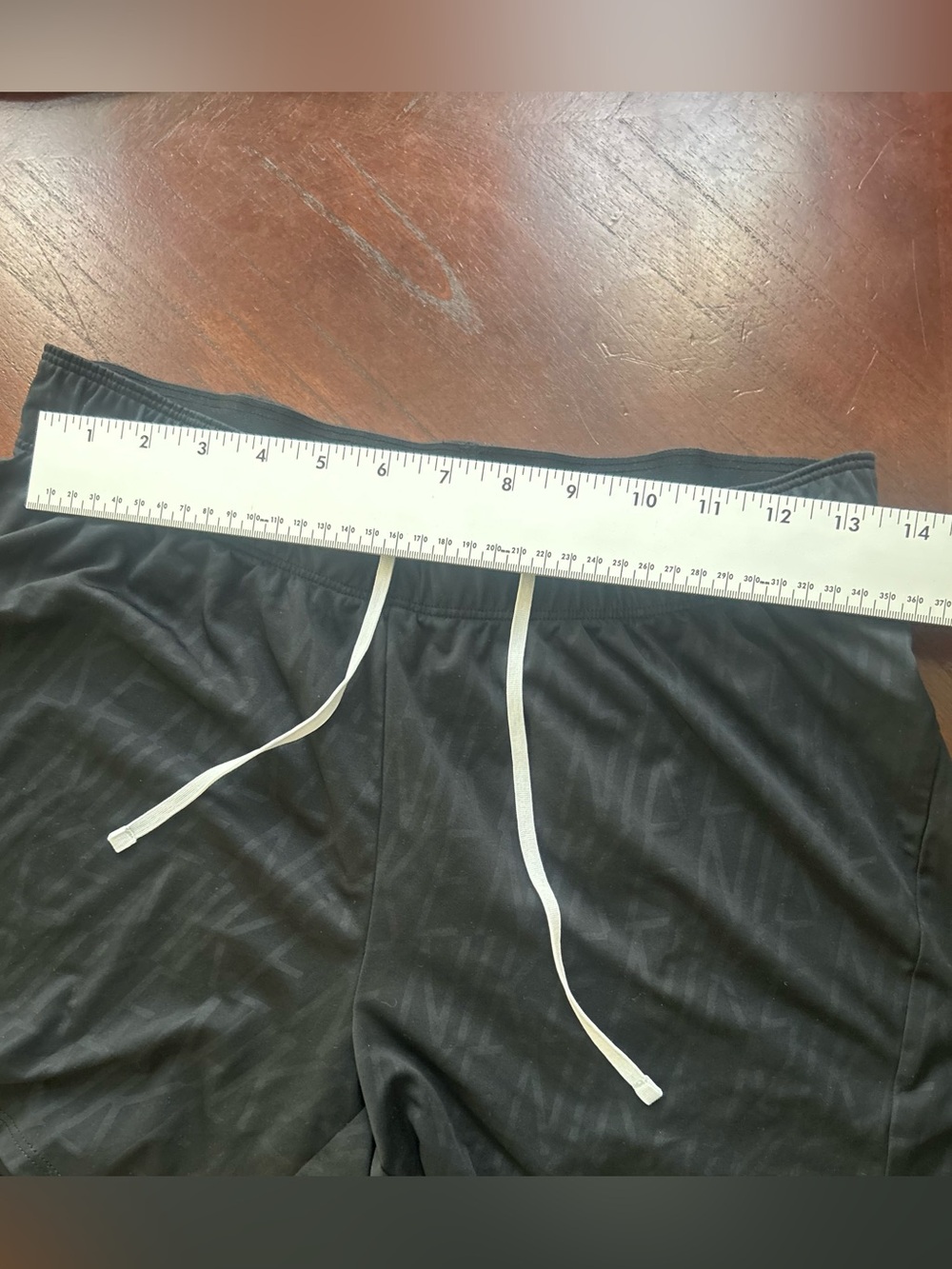 Nike Black Tank, Shorts & Multicolor Stripe Capri Leggings Set size M - Picture 3 of 9